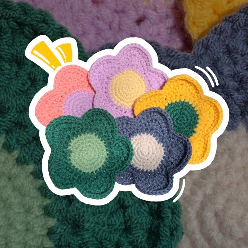 Daisy Flower Coaster Crochet Pattern