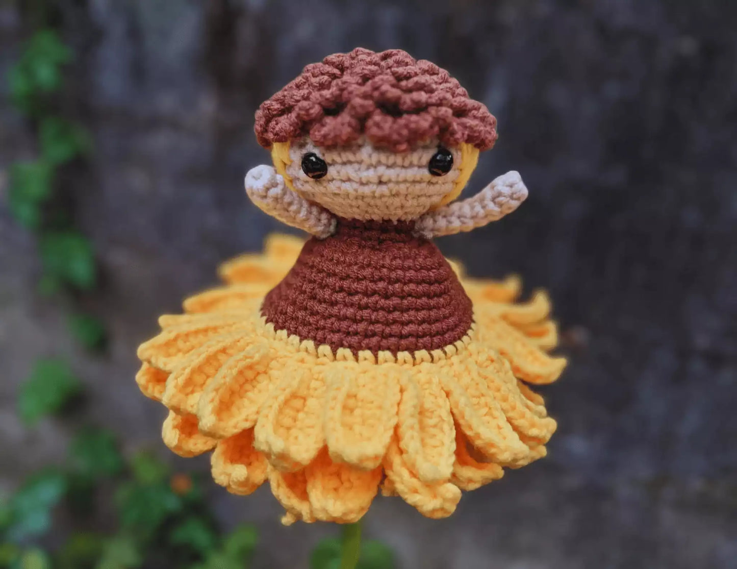 Reversible Sunflower Girl Crochet Pattern