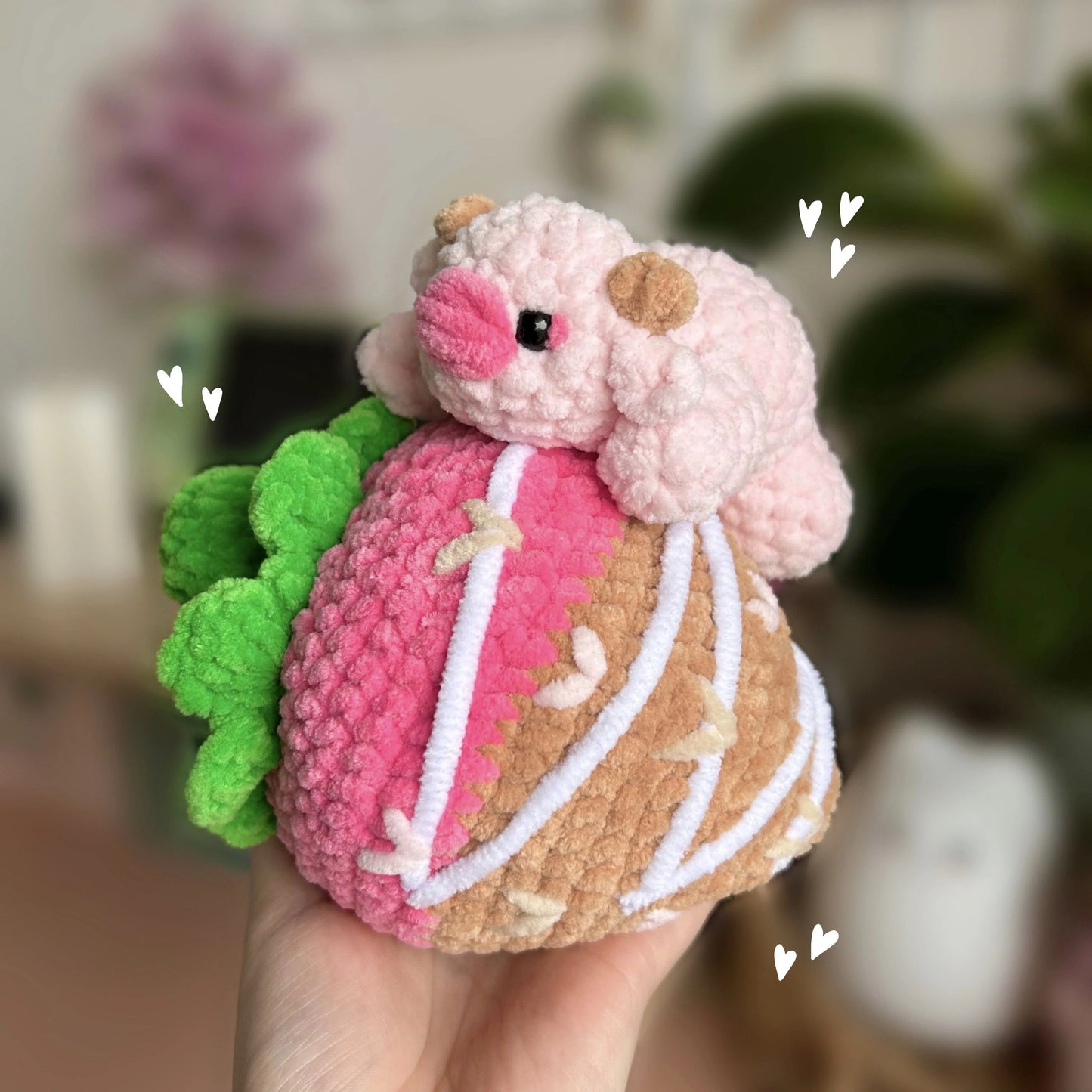 Strawberry Cow Crochet Pattern