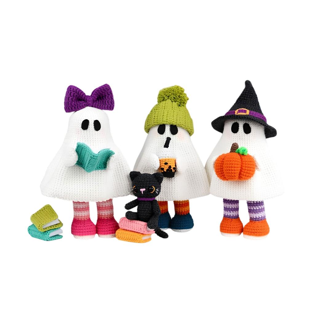 Halloween Ghosts & Friends: 4-in-1 Crochet Pattern