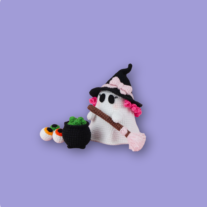 Spooky Shroom Ghosts Crochet Pattern