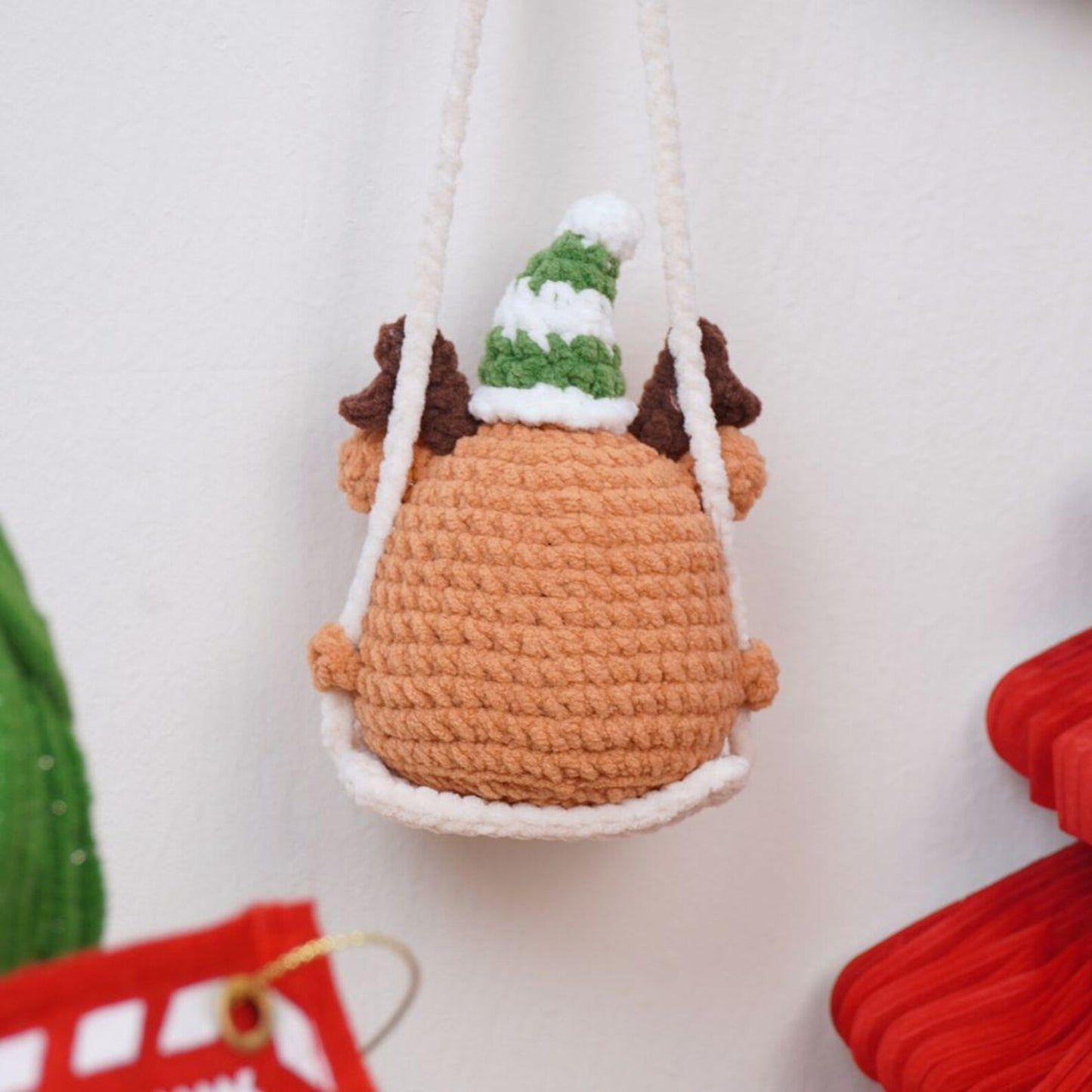 Reindeer on a Swing Crochet Pattern