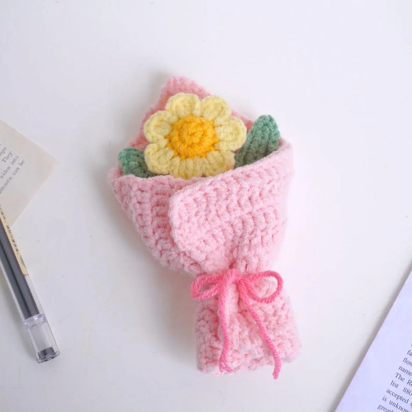 Yellow Daisy Bouquet Crochet Pattern