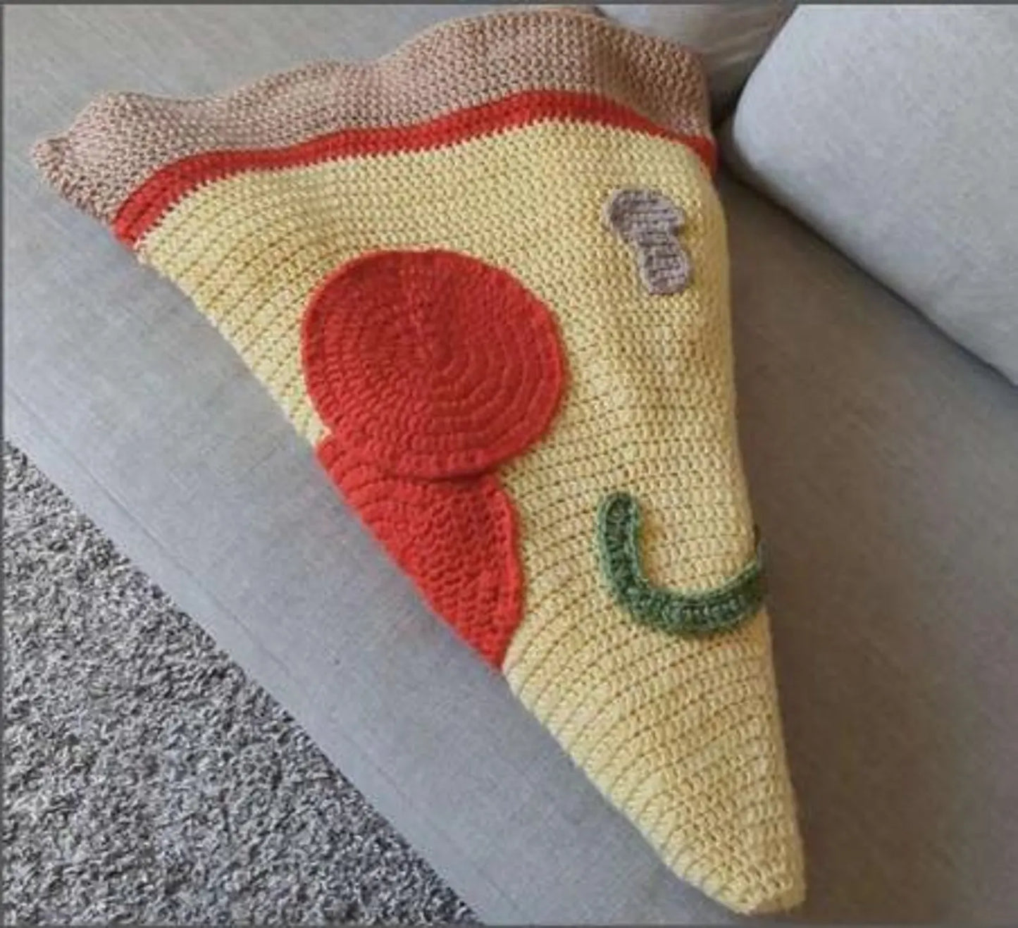Pizza Blanket Crochet Pattern