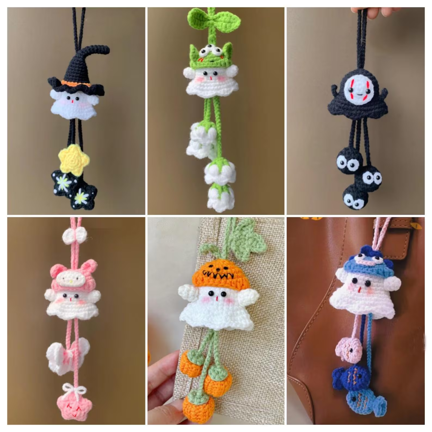 Combo 6 in 1 Halloween Ghost Crochet Pattern