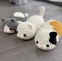 Combo 3 in 1 Lazy Cat Crochet Pattern