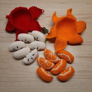 Peelable Orange - Apple Crochet Pattern