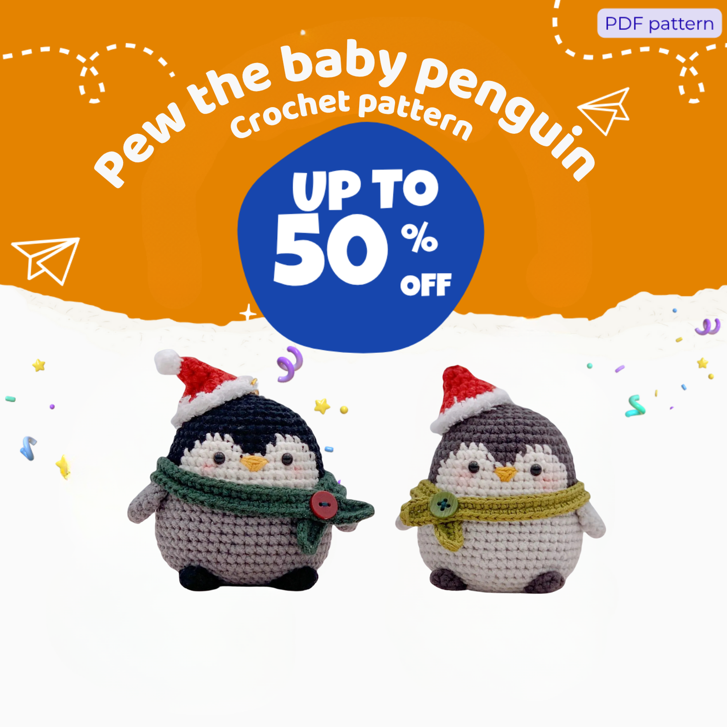 Pew the baby penguin Crochet Pattern