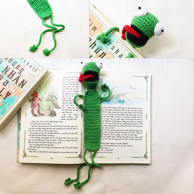 The Frog Bookmark Crochet Pattern