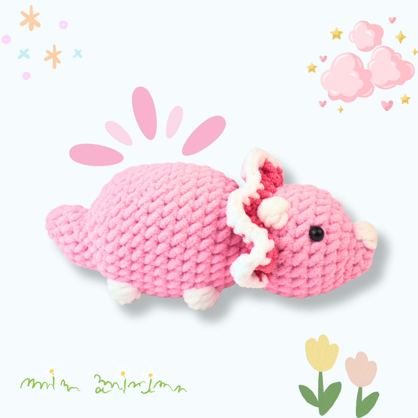 Gentle Triceratops Crochet Pattern