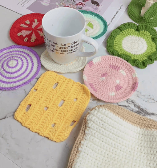 Sandwich Coaster Set Crochet Pattern