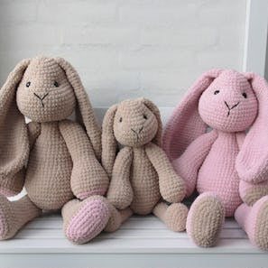 2-in-1 Biggie & Mini Bunnies Crochet Pattern