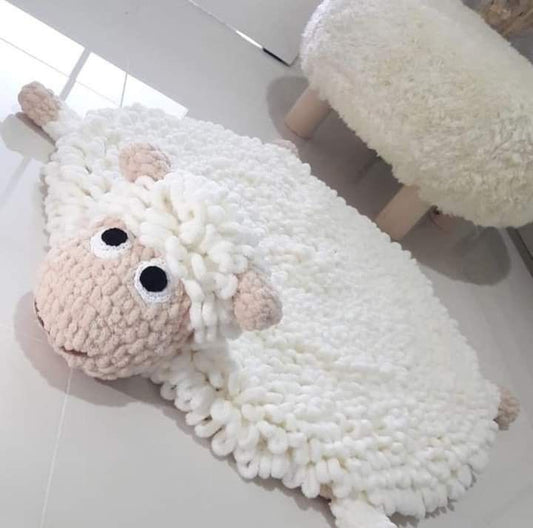 Lamb Rug Crochet Pattern
