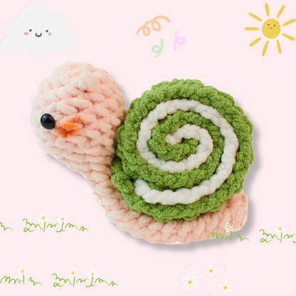 Matcha Roulade Snail Crochet Pattern