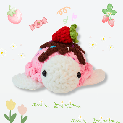 Strawberry Jam Cake Turtle Crochet Pattern