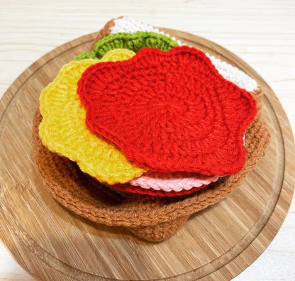 Sandwich Coaster Set Crochet Pattern