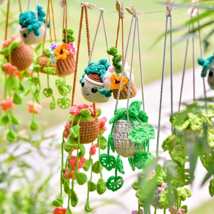 9-in-1 Hanging Garden Crochet Pattern Bundle (PDF)