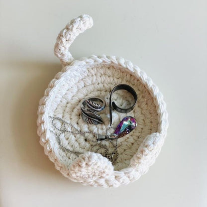 Cat Ring Dish Trinket Crochet Pattern