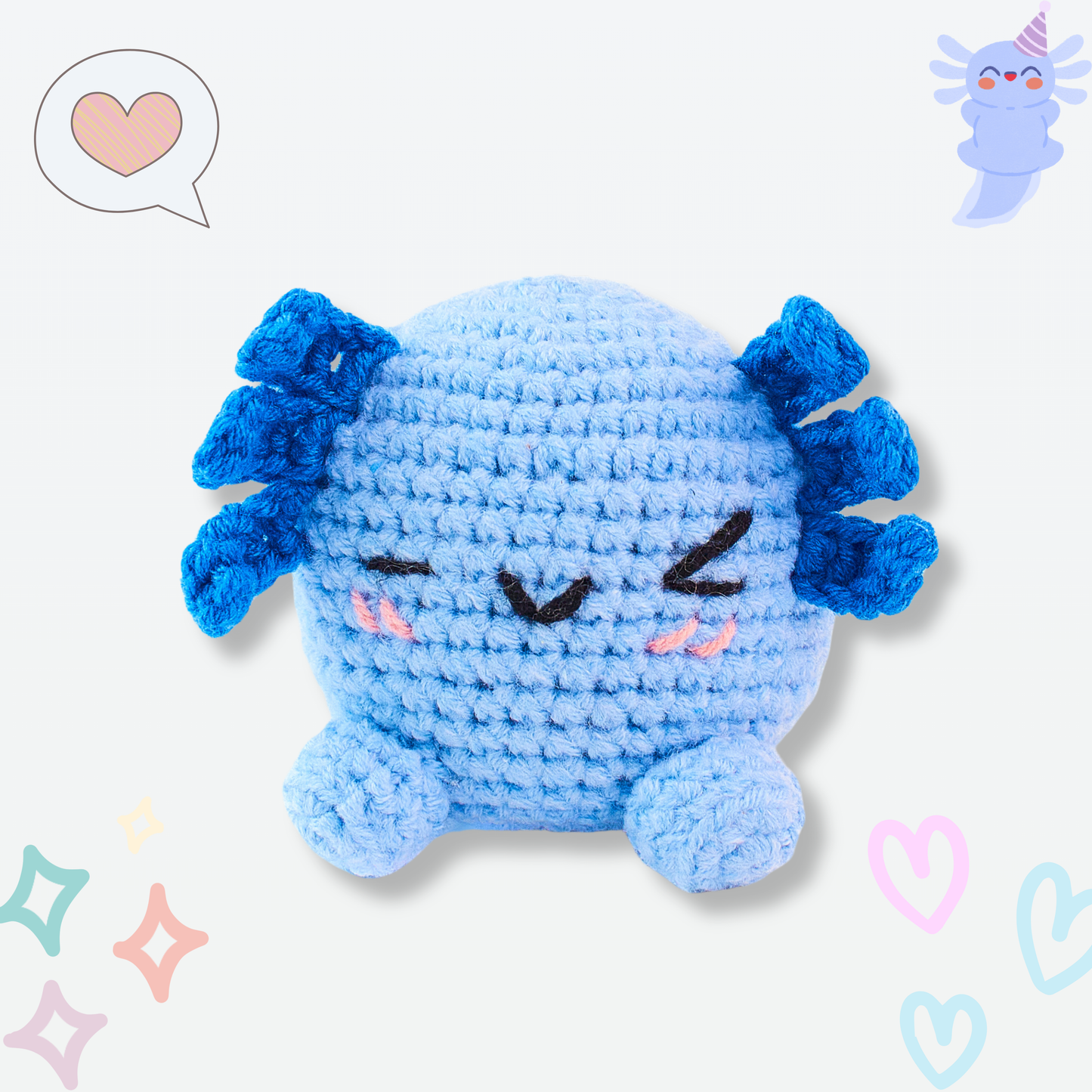Baby Axolotl Crochet Pattern