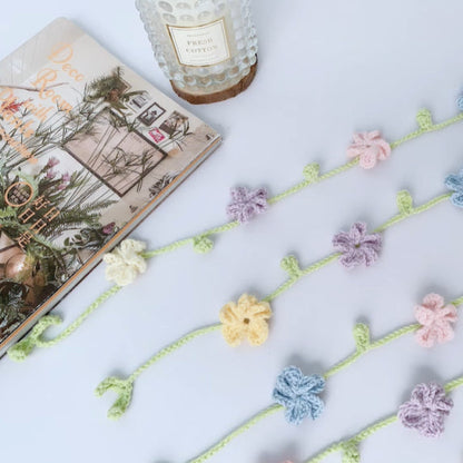 Flower And Leaf Garland Crochet Pattern