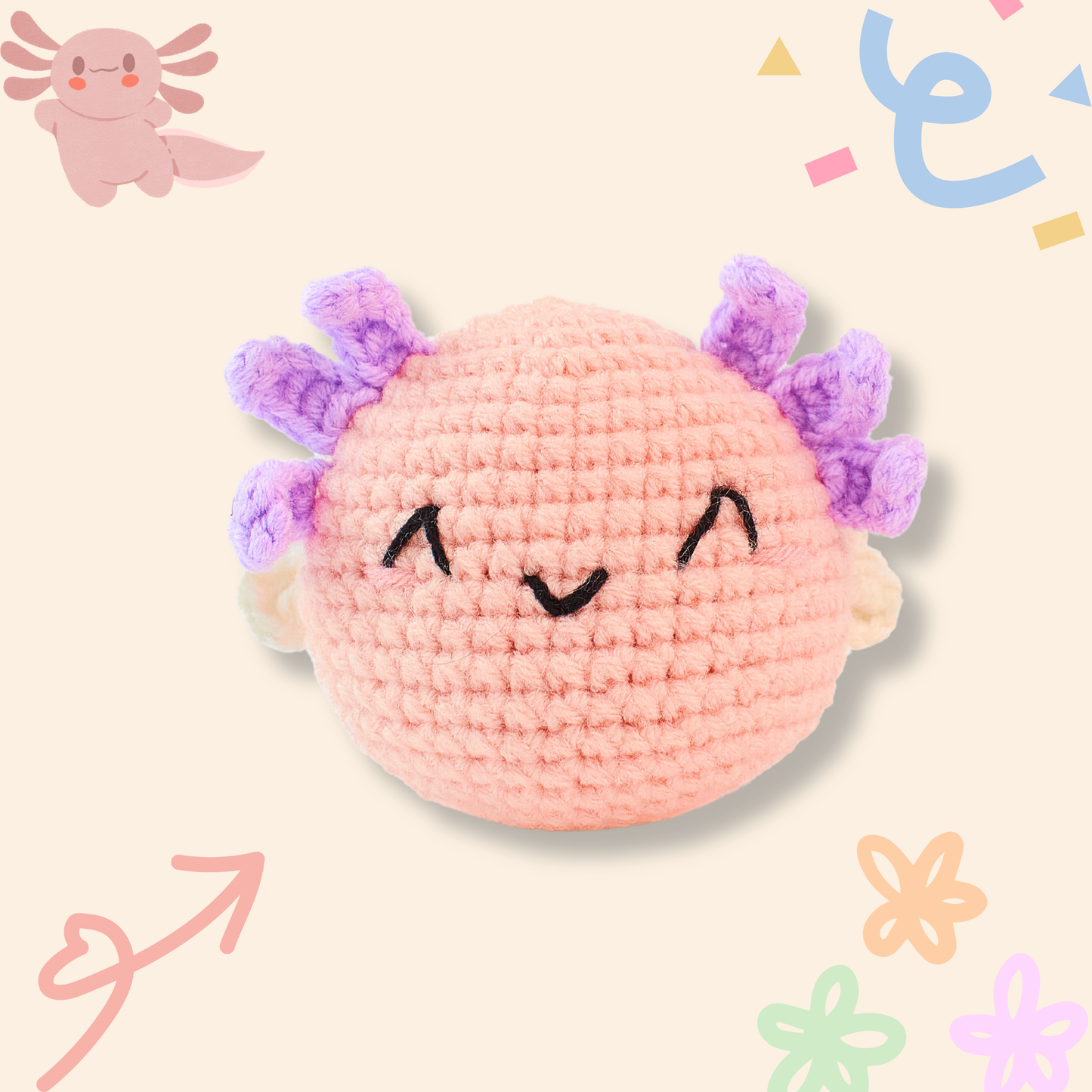 Baby Axolotl Crochet Pattern