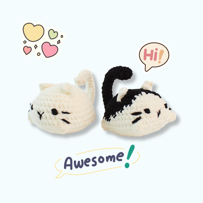 Loafy Kitty Trio Crochet Pattern