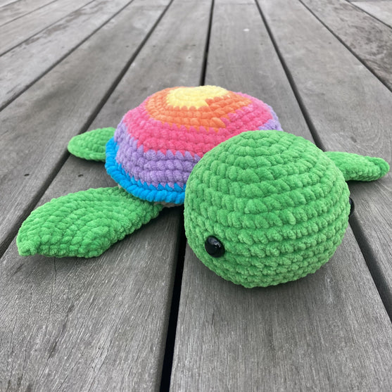 Turtle Match-Up – A Rainbow  Memory Game Crochet Pattern