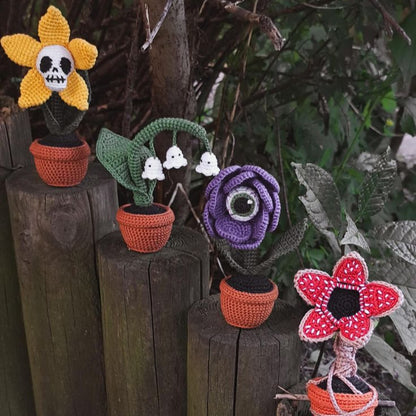 Combo 6-in-1 Spooky Plant Amigurumi  Crochet Pattern