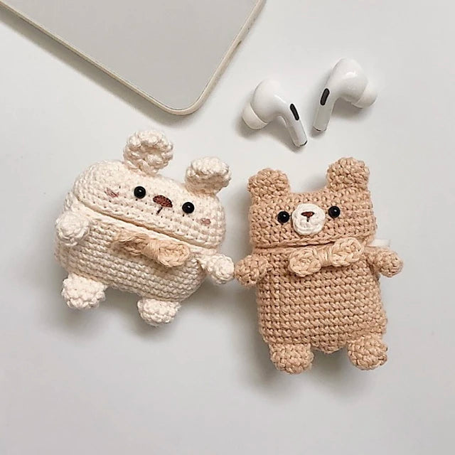 Air Pods Case Bearnd And Rabbit Crochet Pattern