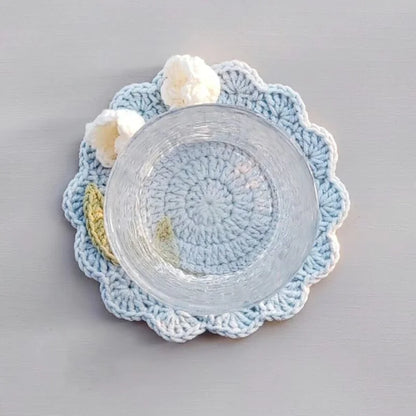 Lily Bloom Coaster Crochet Pattern