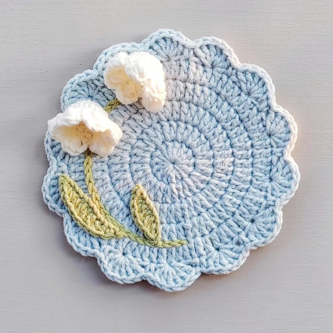 Lily Bloom Coaster Crochet Pattern