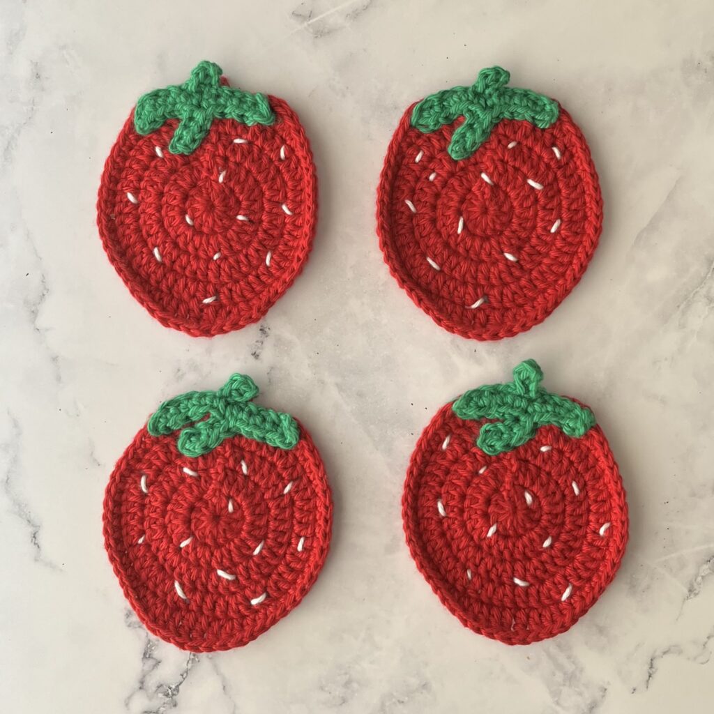Combo 7 in 1 Fruit coasters crochet pattern