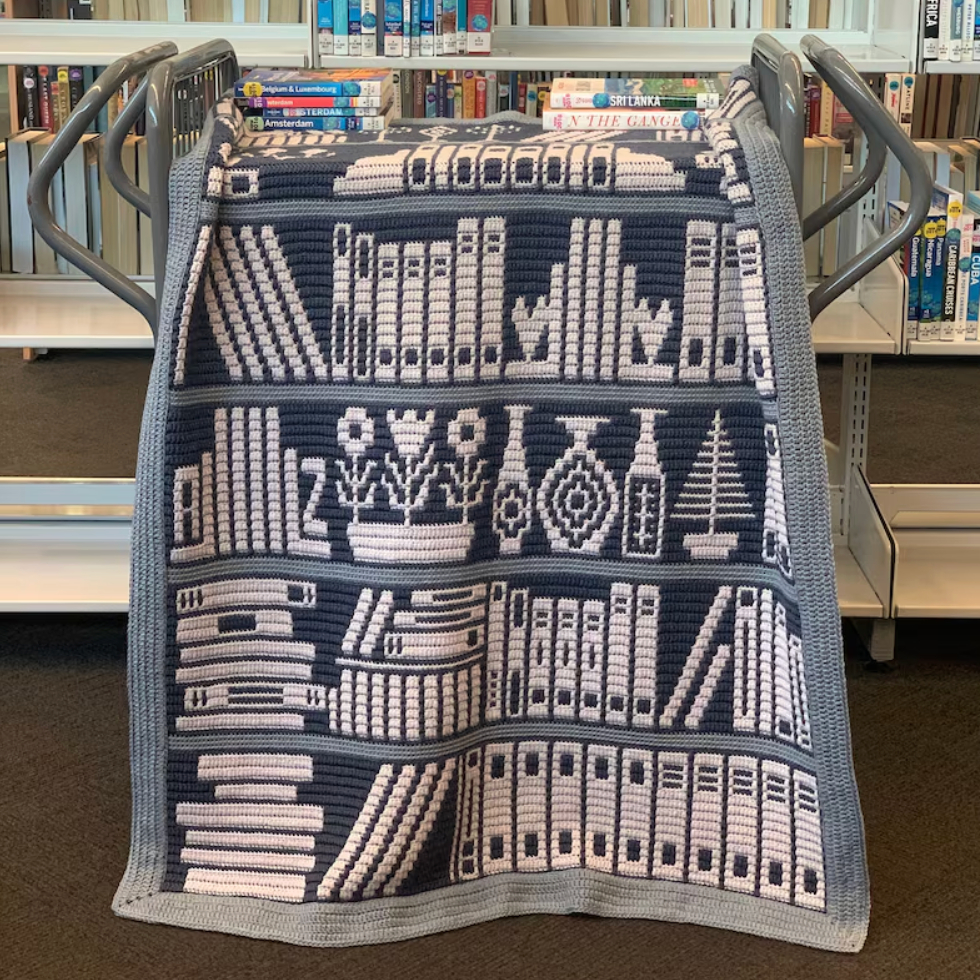 Mosaic Bookcase Crochet Pattern