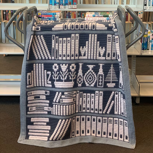 Mosaic Bookcase Crochet Pattern