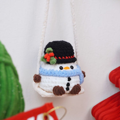 Hanging Snowman Crochet Pattern