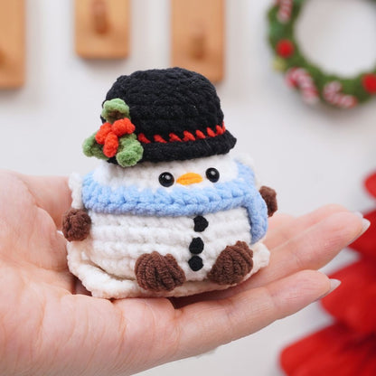 Hanging Snowman Crochet Pattern