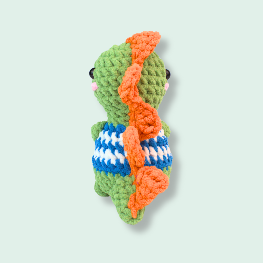 Savage Trio: Hippo, Dino & Elephant Adventures Crochet Pattern