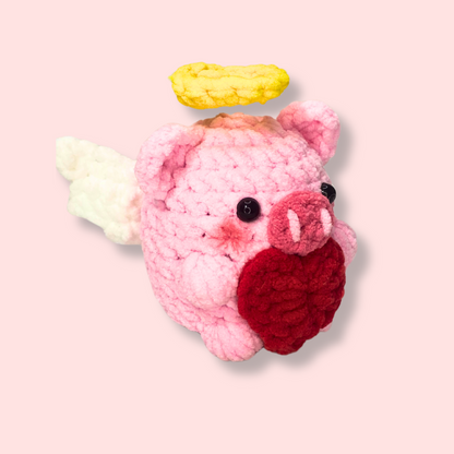 💘 Cupid Piglet Crochet Pattern