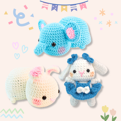 Bunny Duo Magic Crochet Pattern
