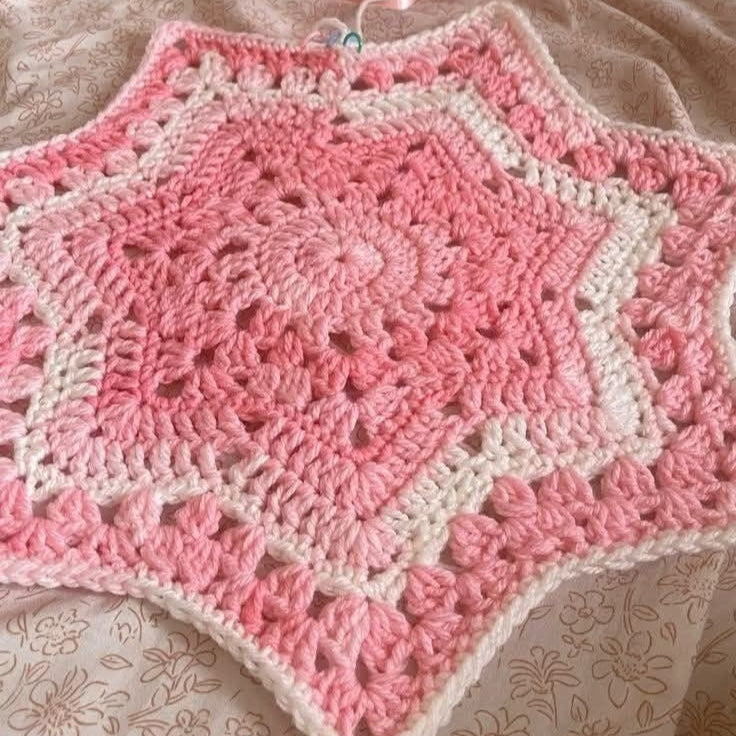 Sweet Starburst Blanket Crochet Pattern