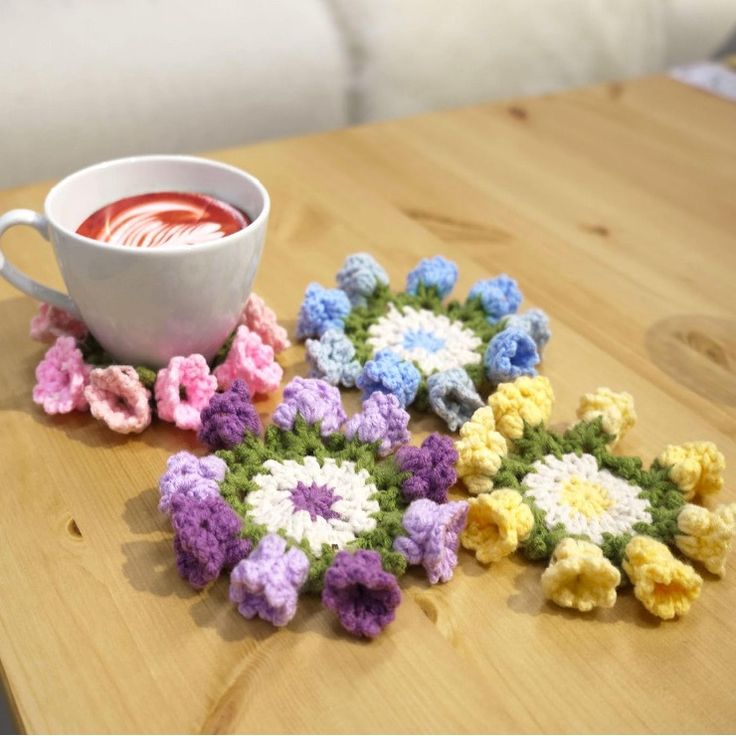 Lily Pad Coaster Crochet Pattern