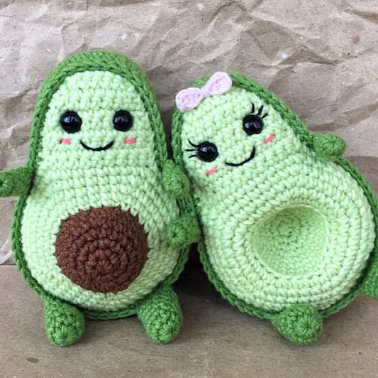 Avocado Amigurumi Crochet Pattern