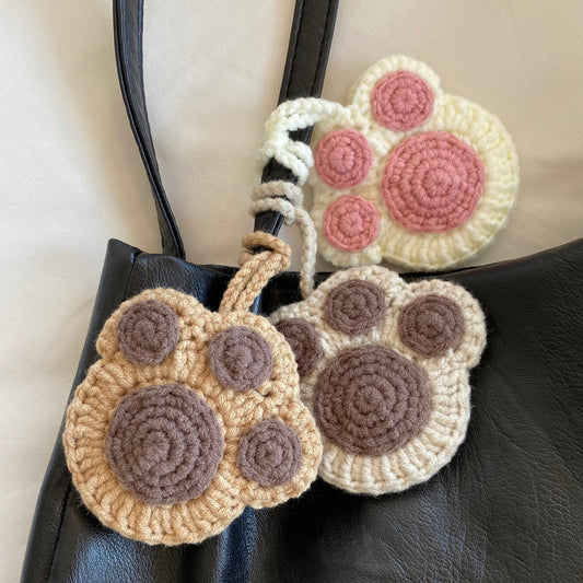Paw Print Keychain Crochet Pattern