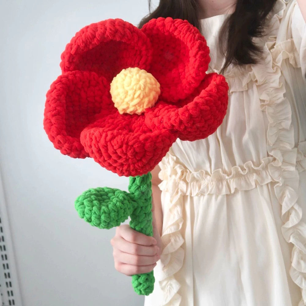 Giant Five-Petal Flower Crochet Pattern