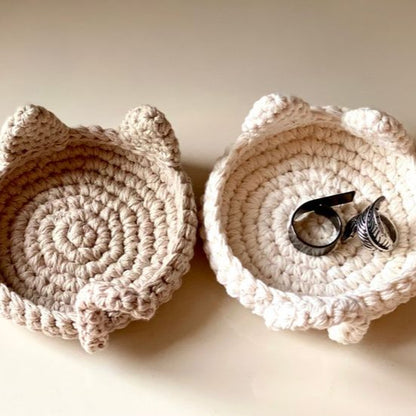 Cat Ring Dish Trinket Crochet Pattern