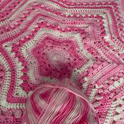 Sweet Starburst Blanket Crochet Pattern
