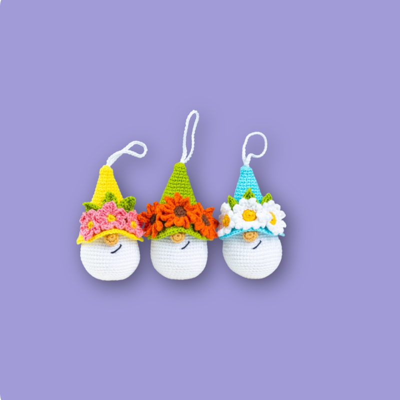 7 in 1 Festive Gnomes Crochet Pattern