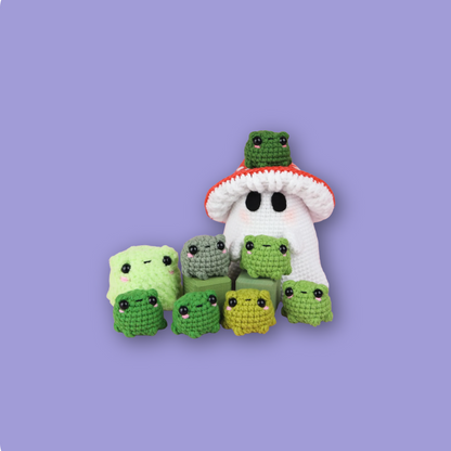 Spooky Shroom Ghosts Crochet Pattern