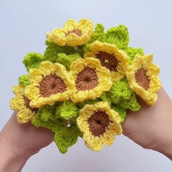 Sunflower Coaster Crochet Pattern