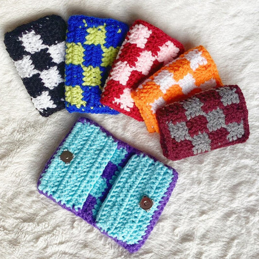 Checkered Wallet Crochet Pattern
